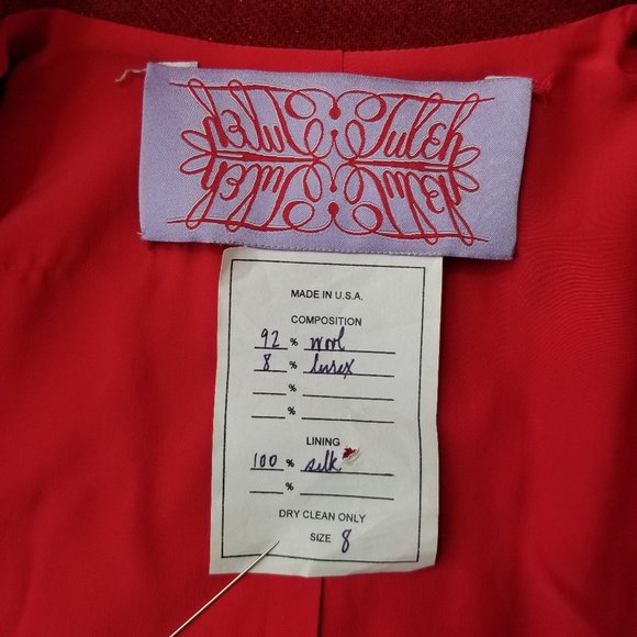 SOLD🌈1990s Tuleh sparkly wool blazer & skirt suit - Picture 10 of 11